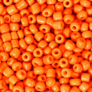 Seed beads 8/0 (3mm) Deep neon orange